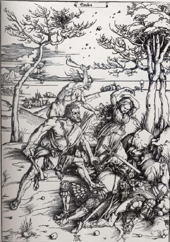 Albrecht Durer Hercules Killing the Molionides oil painting image
